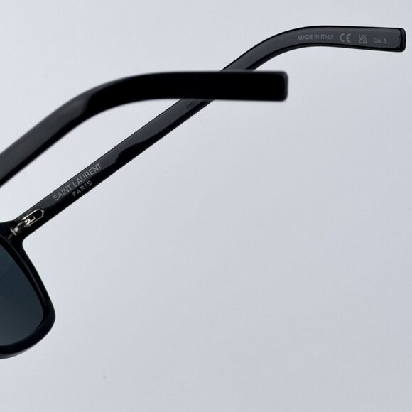 Saint Laurent Women Black Grey Square BRAND NEW Sunglasses SL715 SLIM 001 - Picture 7 of 11